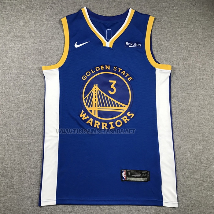 Camiseta Jordan Poole NO 3 Golden State Warriors Icon 2022-23 Azul